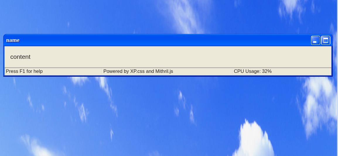 UI created from form