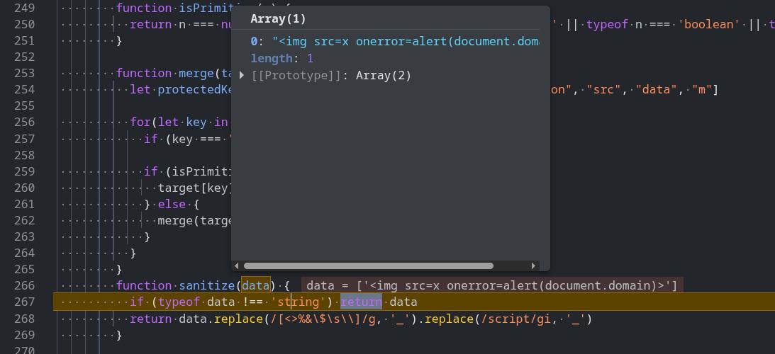 sanitize function bypass