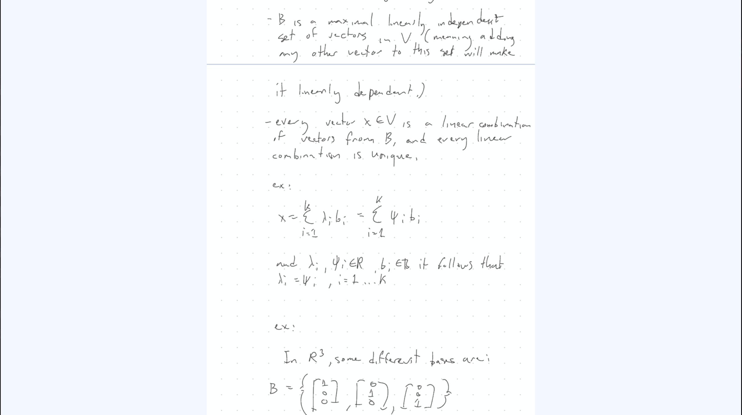 my notes