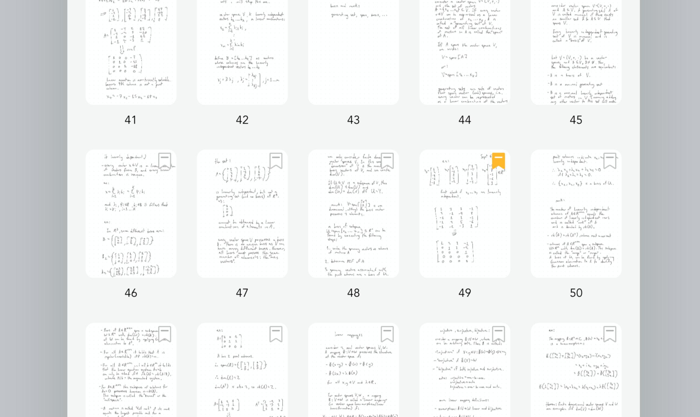 my notes